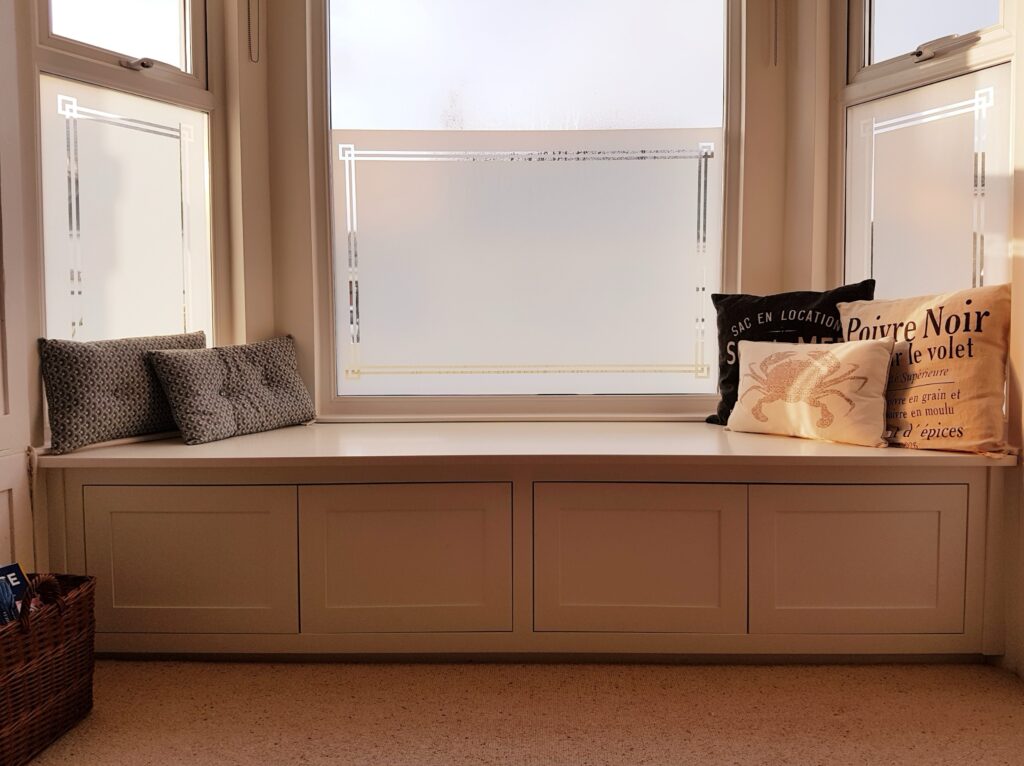 Bespoke Fitted Window Seat Storage White Trinity Joinery Cabinets Trinity Joinery Jersey 2500