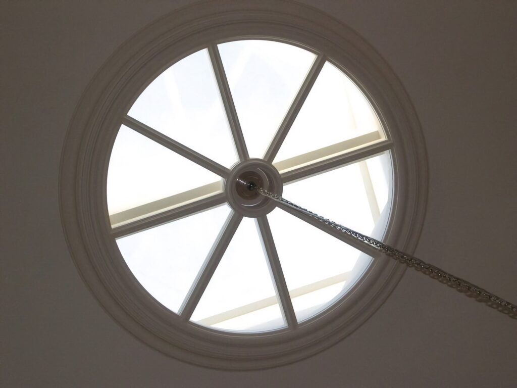Bespoke Timber Feature Window Circular Glazed Oculus Bespoke Joinery Trinity Joinery Jersey 2500
