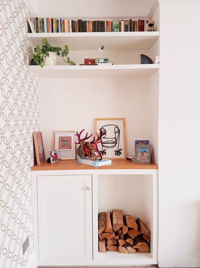 Fitted Alcove Cabinet Log Storage Shelving Trinity Joinery Cabinets Trinity Joinery Jersey 2500