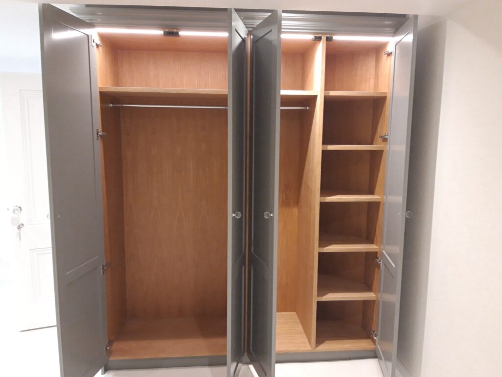 Fitted Bedroom Wardrobe Interior Shelves Hanging Bedrooms Trinity Joinery Jersey 2500