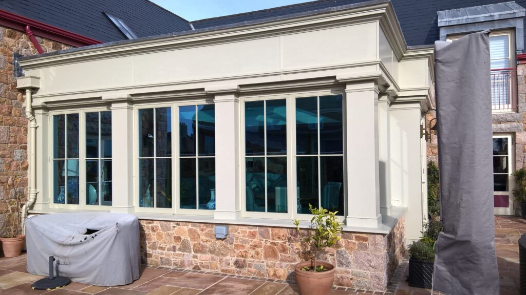 Glazing Exterior View Of Timber Windows And French Doors Trinity Joinery Jersey 2500