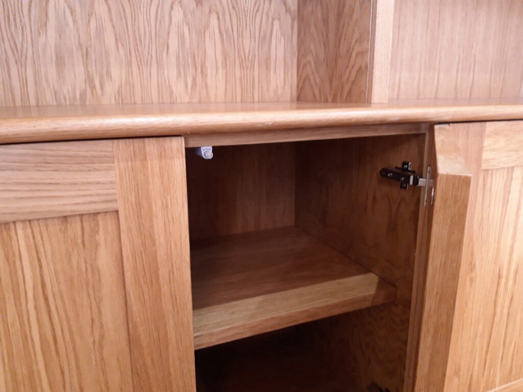 Oak Bookcase Base Cabinet Open Door Cabinets Trinity Joinery Jersey 2500
