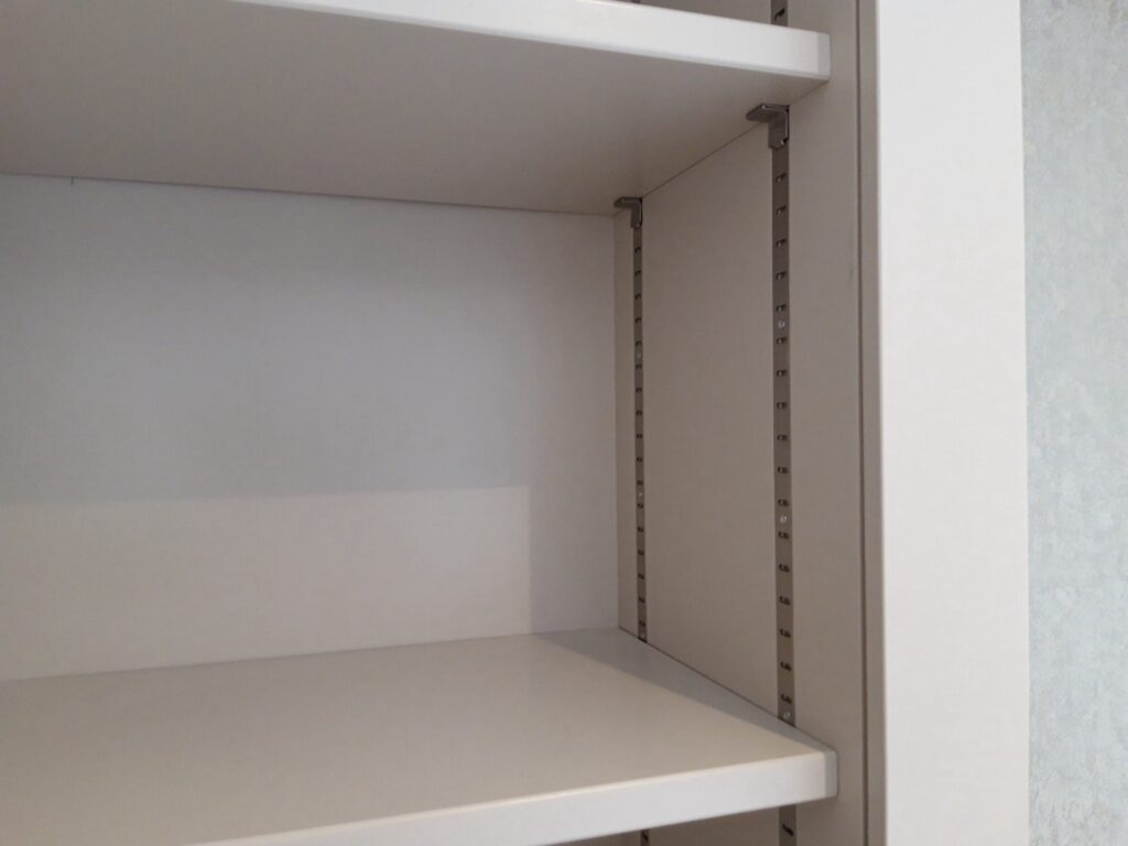 Painted Cabinet Adjustable Shelves Close Up Bedrooms Trinity Joinery Jersey 2500