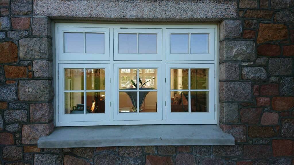 Timber Casement Window With Georgian Bars Painted White Windows Trinity Joinery Jersey 2500