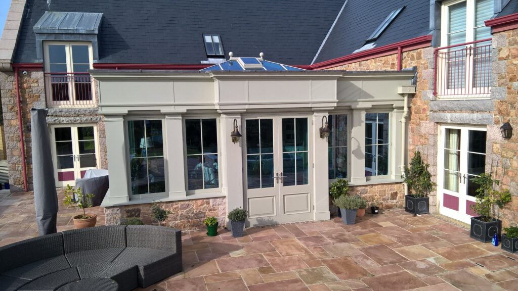 Traditional Glazing French Doors Windows And Roof Lantern Trinity Joinery Jersey 2500